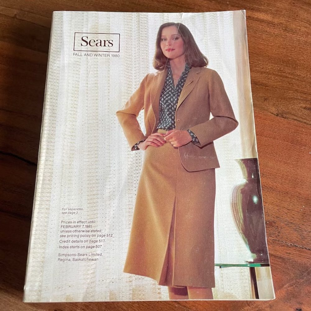 Vintage Catalogue Sears Fall and Winter 1980 Rare Collectible 80s Advertising
